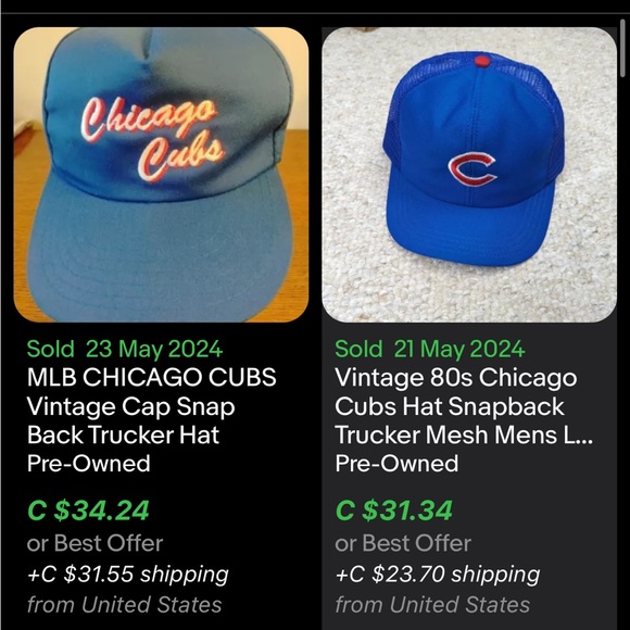 Vintage Chicago Cubs Snapback / 1980s / MLB - Picture 7 of 7